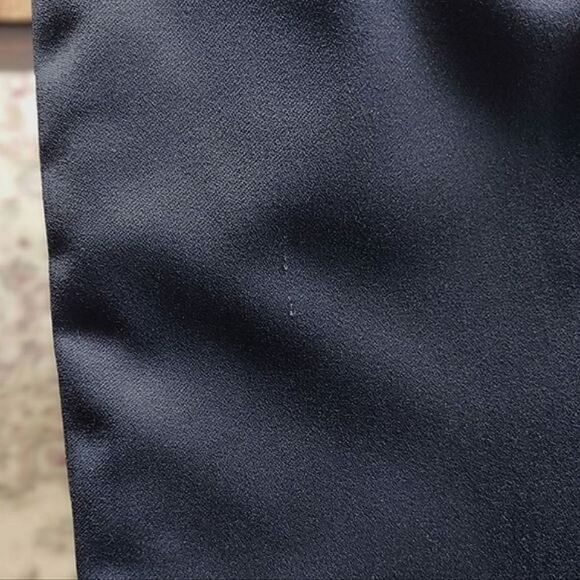 Vtg Gattinoni black high-waisted midi wool pencil skirt - Picture 8 of 13